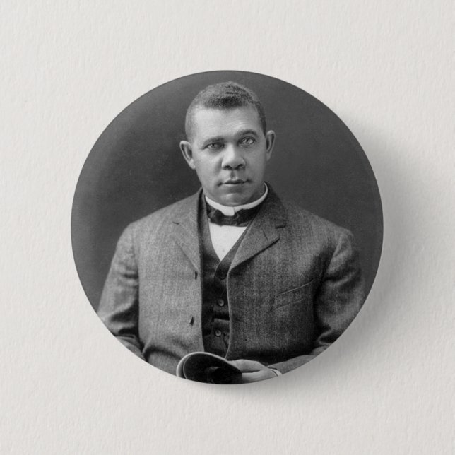 Booker T. Washington, 1903 Pinback Button (Front)