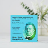 BOOKER T WASHINGTON Motivational Scripture Quote (Standing Front)