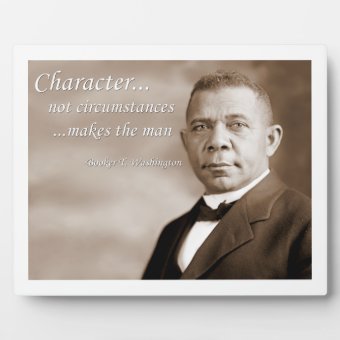 Booker T. Washington Plaque | Zazzle