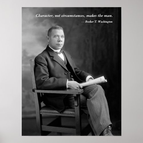 Booker T Washington Quotation Poster