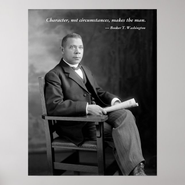 Booker T. Washington Quotation Poster (Front)