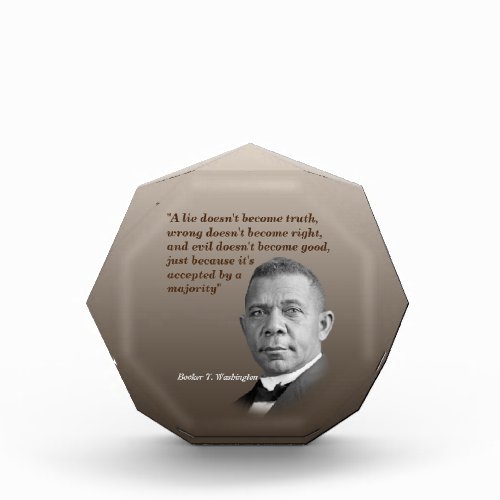 Booker T Washington Quote On Truth Right Good  Photo Block