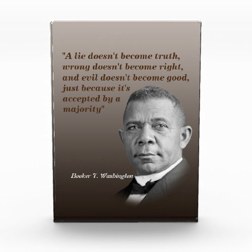 Booker T Washington Quote On Truth Right Good Photo Block