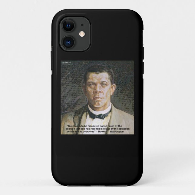 Booker T Washington & Success Quote iPhone 5 Case (Back)