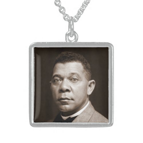Booker T Washington The Great Accommodator Sterling Silver Necklace