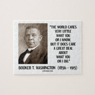 Booker T. Washington World Cares Very Little Great Jigsaw Puzzle