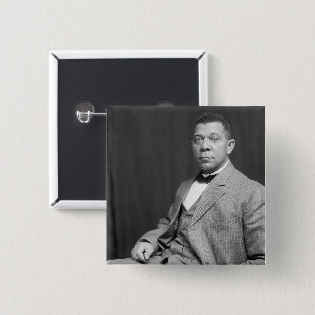 Booker Taliaferro Washington: Black Educator Button (Front & Back)
