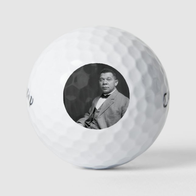 Booker Taliaferro Washington: Black Educator Golf Balls (Front)