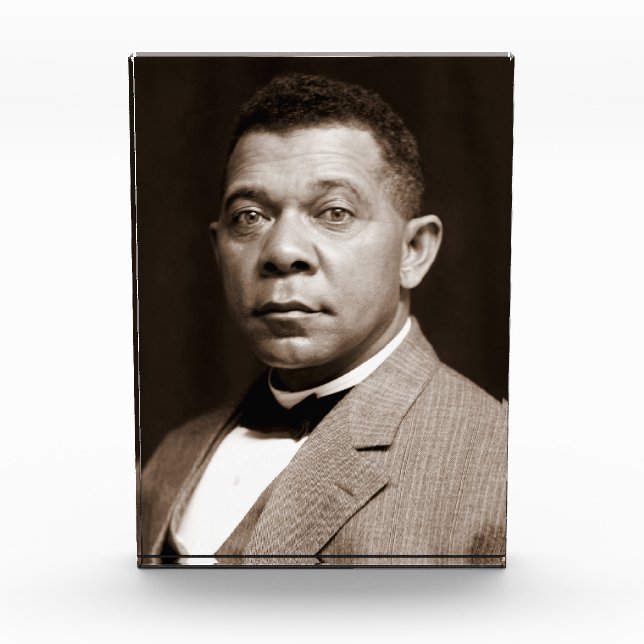 Booker Washington: African American Educator Acrylic Award (Front)