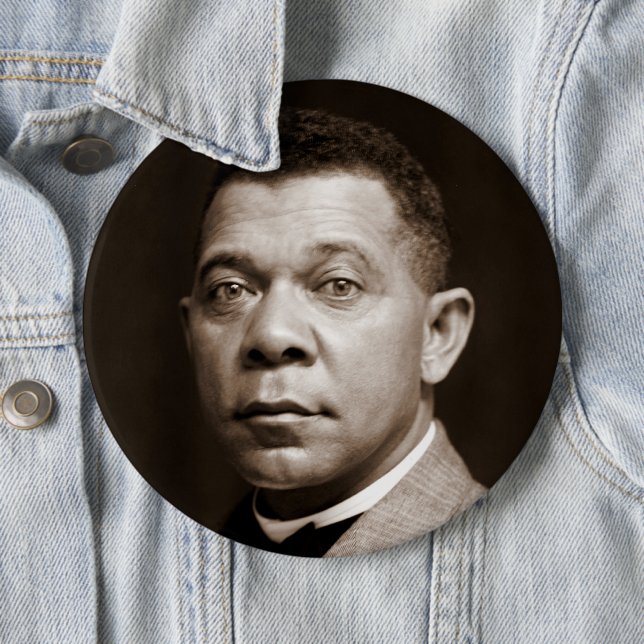 Booker Washington: African American Educator Button (In Situ)