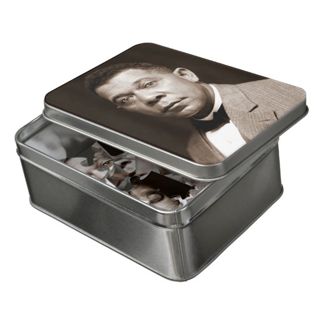 Booker Washington: African American Educator Jigsaw Puzzle (Lid Open)