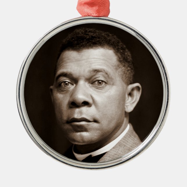 Booker Washington: African American Educator Metal Ornament (Front)