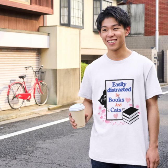 Bookful Cat Gift – Reading & Cats Art T-Shirt (Creator Uploaded)