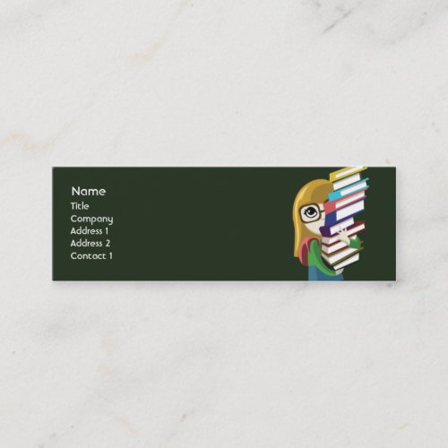 Bookgirl - Skinny Business Cards