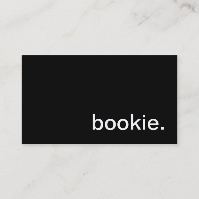 Bookie Business Card (Front)