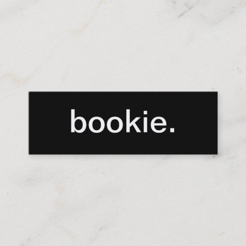 Bookie Business Card