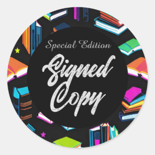 Booking It Colorful 2 Classic Round Sticker