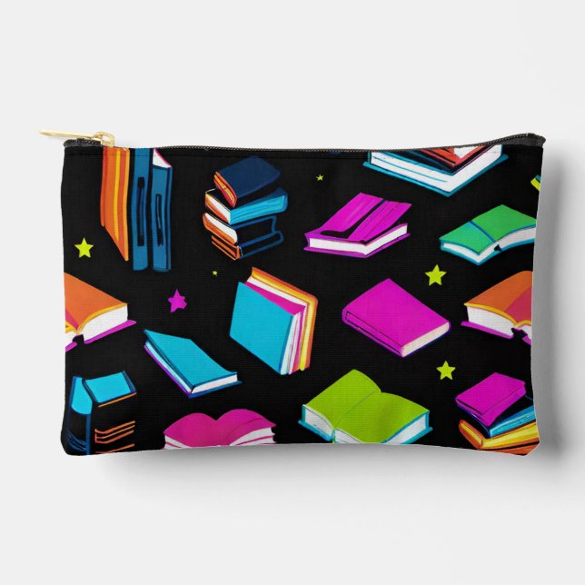 Booking It Colorful Accessory Pouch (Front)