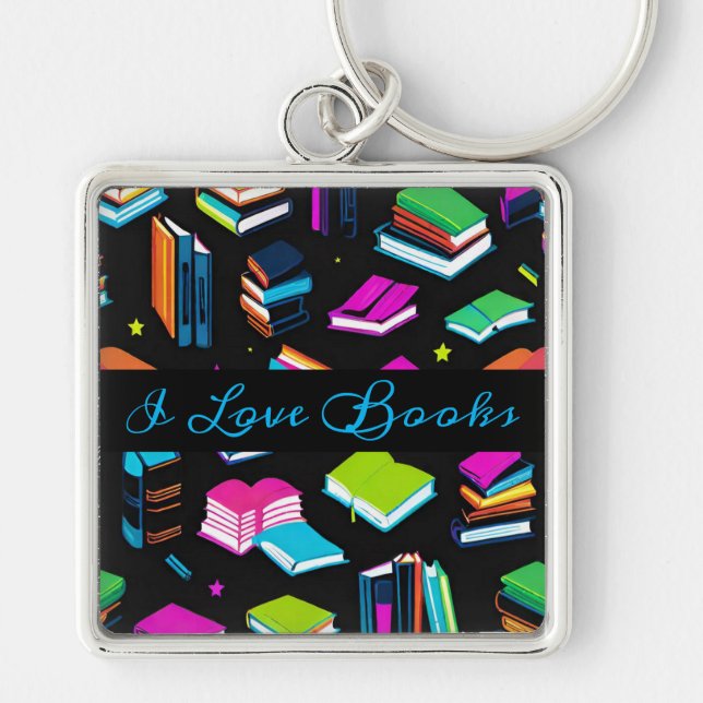 Booking It Colorful Keychain (Front)