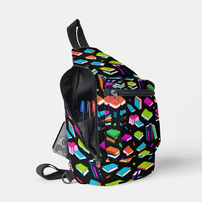 Booking It Colorful Sling Bag (Open)