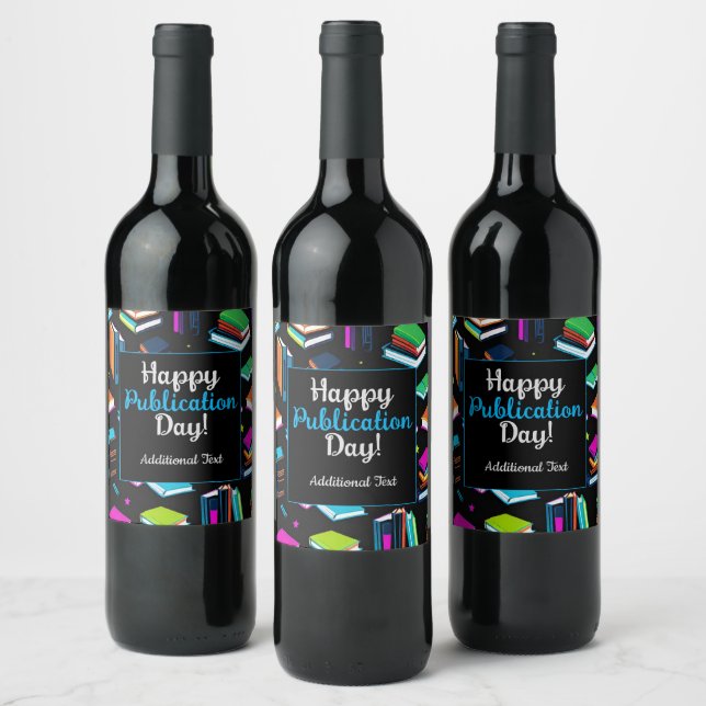 Booking It Colorful  Wine Label (Bottles)