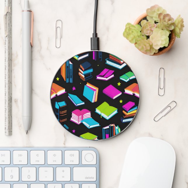 Booking It Colorful Wireless Charger (Desk)