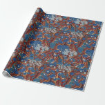 Bookish Antiquarian Marbled Wrapping Paper