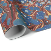 Bookish Antiquarian Marbled Wrapping Paper (Roll Corner)