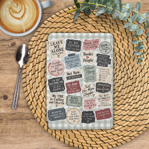Bookish Attitude Stickers iPad Mini Cover