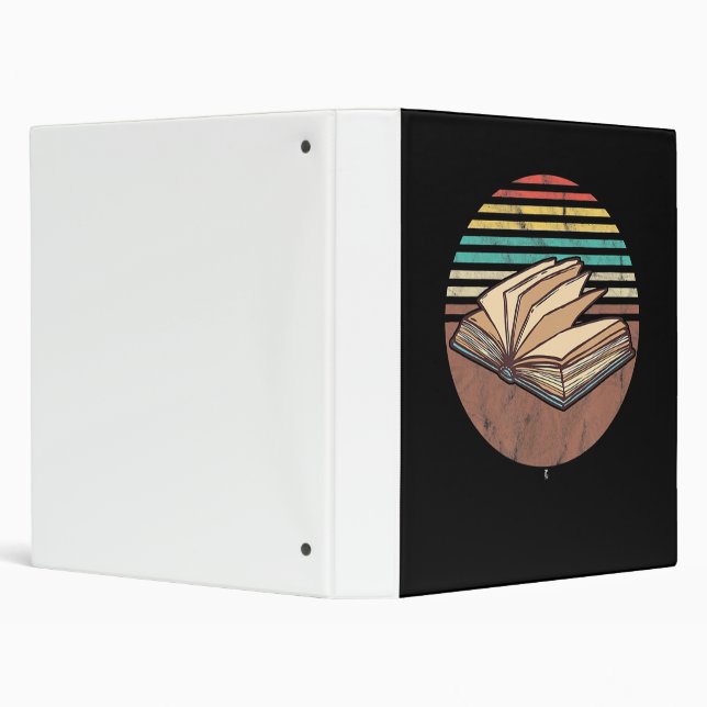 bookish  avid book lovers readers gift 3 ring binder (Background)