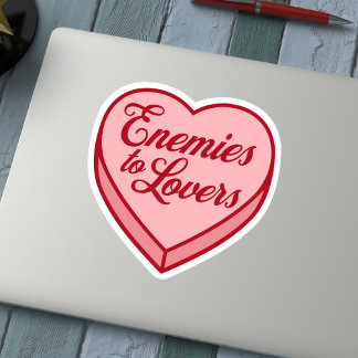  Bookish Candy heart - Enemies To Lovers Sticker