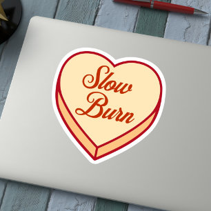 Bookish Candy heart - Slow Burn Sticker