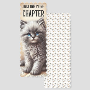Bookish Cat Lover One More Chapter Bookmarks