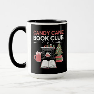 Bookish Christmas Candy Cane Book Club Bookish Mug