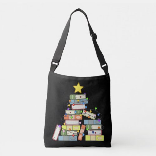 Bookish Christmas Tree I Crossbody Bag