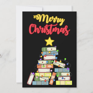 Bookish Christmas Tree I Invitation