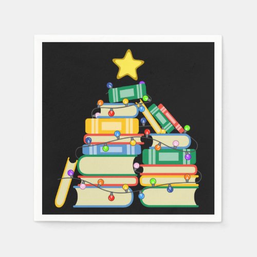 Bookish Christmas Tree II Napkins