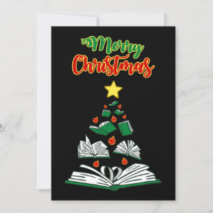 Bookish Christmas Tree III Invitation