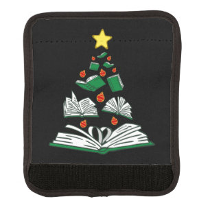 Bookish Christmas Tree III Luggage Handle Wrap