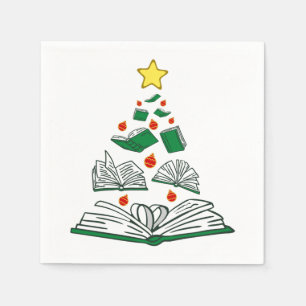 Bookish Christmas Tree III Napkins