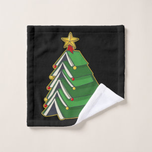 Bookish Christmas Tree IV Bath Towel Set