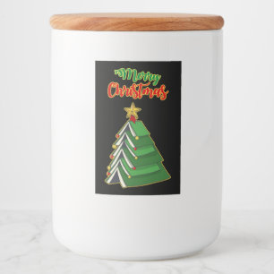 Bookish Christmas Tree IV Food Label