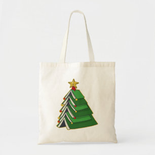 Bookish Christmas Tree IV Tote Bag