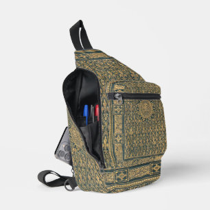 Bookish Elegance Fleur-de-Lis Sling Bag