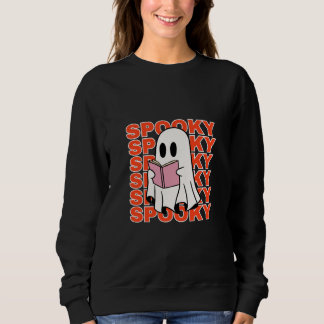 Bookish Ghost Reading – Spooky Season Sweatshirt