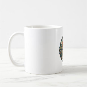 Bookish Library Cat POD Vector Art - Bookish Libra Coffee Mug