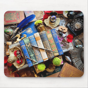 Bookish Maximalist Mouse Pad