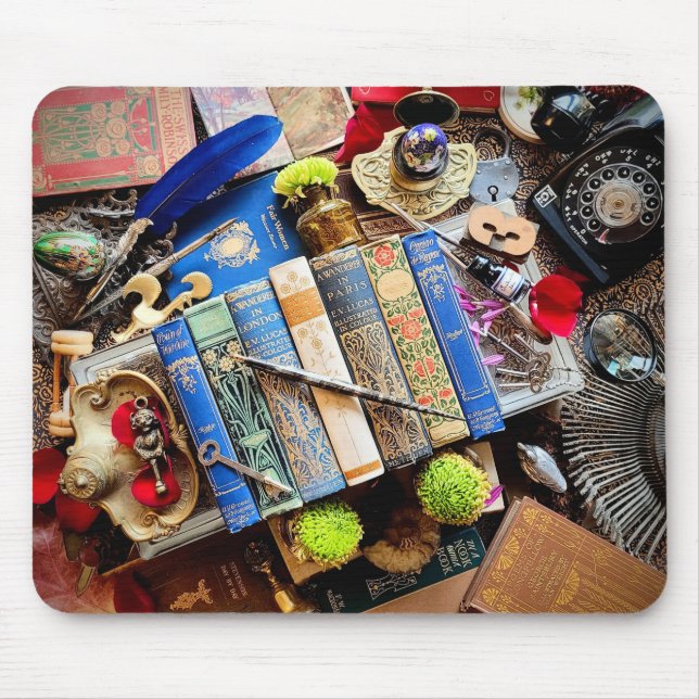 Bookish Maximalist Mouse Pad (Front)