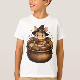 Bookish Rabbit Librarian Witch T-Shirt