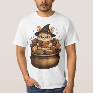 Bookish Rabbit Librarian Witch T-Shirt